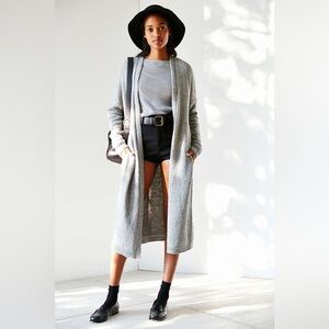 Vintage Silence+Noise Urban Outfitters Gray long Duster Cardigan size M